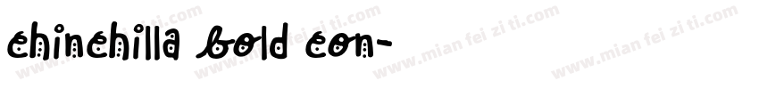 chinchilla bold con字体转换